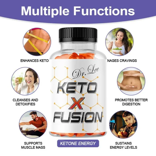 Keto x Fusion mit leckeren Keto Gummies -  Leckeren Apfel Geschmack