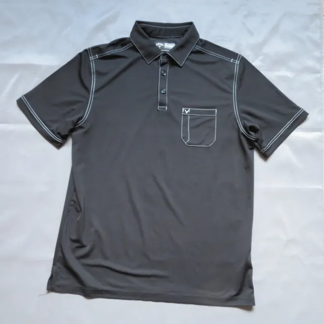 CALLAWAY Opti-Dri Golf Polo Mens Size Medium Black
