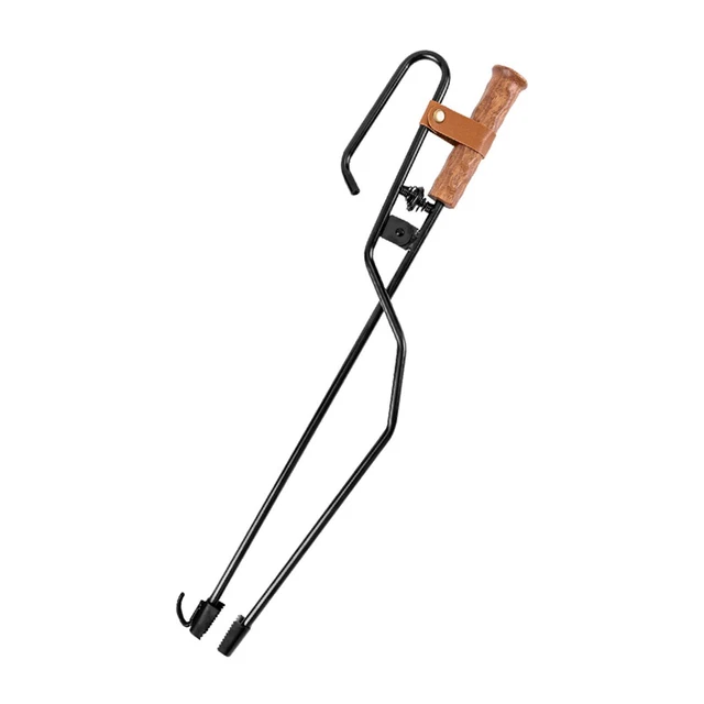 71,1 Cm Kaminholzzangen-Set Aus Edelstahl – Mit Schürhaken & Zange, Für Feuerstelle & Lagerfeuer