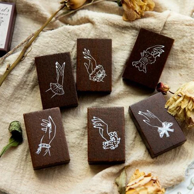 Decorative Wood Stamps for Creative For DIY Scrapbooking and Card Making