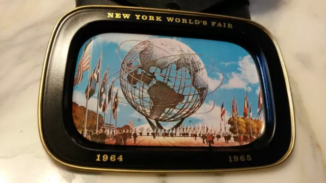 1964-1965 NEW YORK WORLD'S FAIR UNISPHERE METAL TRAY NOS. 7"×5" U.S. Steel