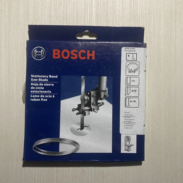 BOSCH 56 1/8 in  x 1/4” 6 TPI Stationary Wood Bandsaw Blade BS5618-6W