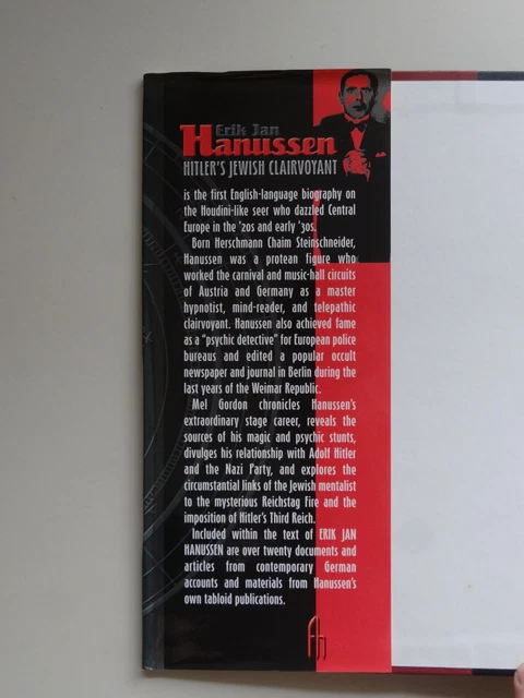 ERIK JAN HANUSSEN Hitler's Jewish Clairvoyant Feral House Occult