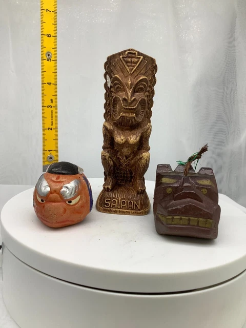 Giapponese Argilla Campana Ceramica Dorei Antiquariato Asiatico SAIPAN...
