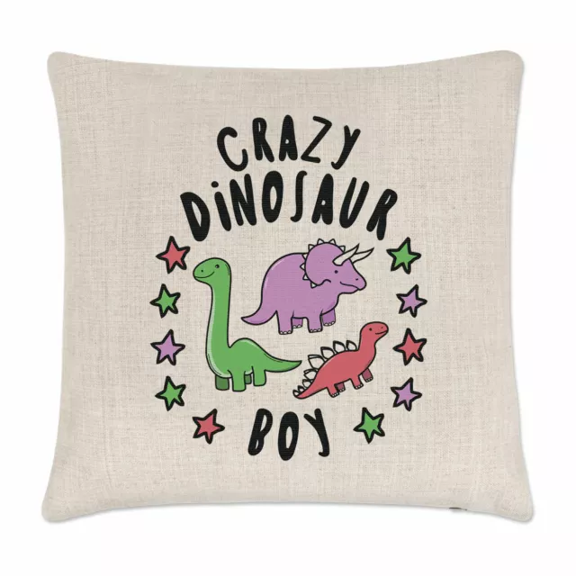 Loco Dinosaurio Niño Stars Funda de Cojín Almohada Divertido Animal T-Rex