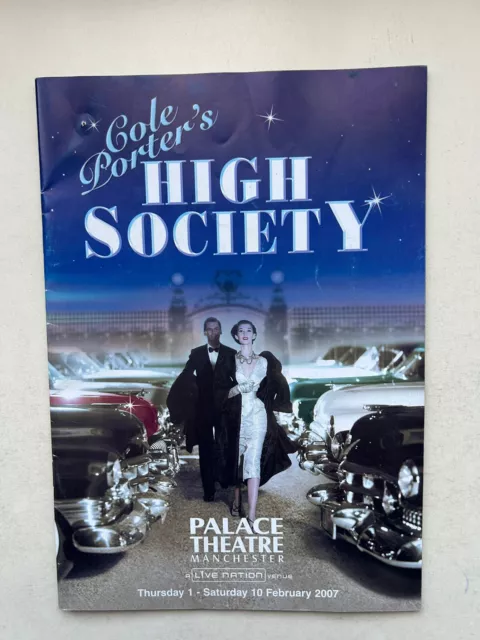 HIGH SOCIETY  The Musical Tour theatre Programme
