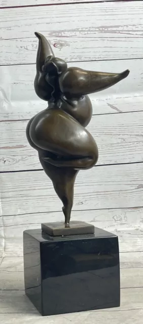 Signed Milo Abstact Free As Bird Abstract Bronze Statue Sculpture Figurine 3