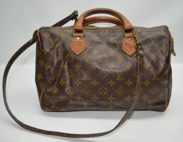 Louis Vuitton Vintage French Co USA Monogram Speedy 30 Boston Bag 1123LV24  Leather ref.428511 - Joli Closet