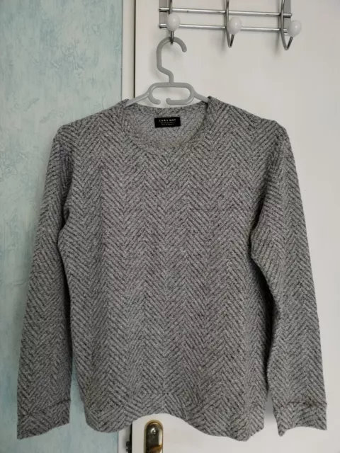 Sweat Zara homme gris col rond T38