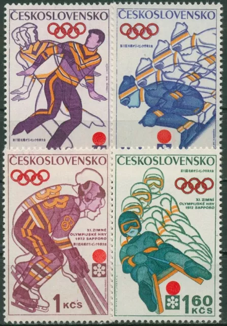 Tschechoslowakei 1972 Olympia Winterspiele Sapporo 2050/53 postfrisch