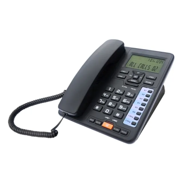 TC6400 2-LINE Fixed Landline Phone with CallerID Telephone Large LCD Display