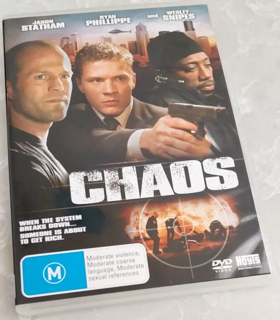 Chaos DVD Jason Statham Ryan Philippe Wesley Snipes VGC Action Thriller Movie