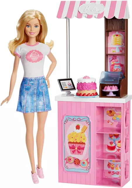 Mattel DMC35 Barbie Careers Bakery Shop Owner Playset with Blonde Doll 2