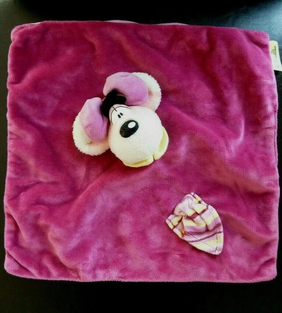 W5. Doudou Plat Diddlina Diddl La Souris Rose Violet Raye Poche Mouchoir - Ttbe 2