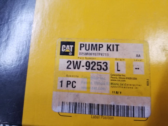 Caterpillar 2W9253 Genuine OEM Auxiliary Sea Water Pump Kit for 3208 3406b 3412