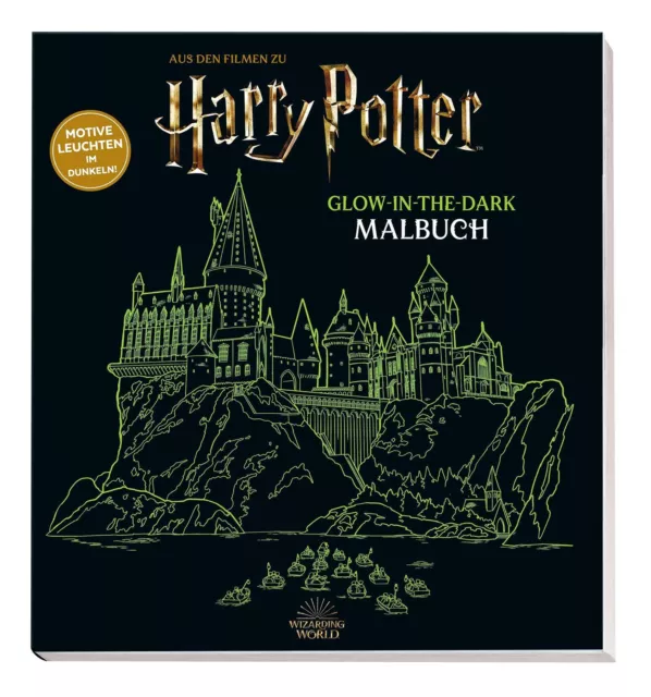Aus den Filmen zu Harry Potter: Glow-in-the-Dark Malbuch | Taschenbuch | 76 S.