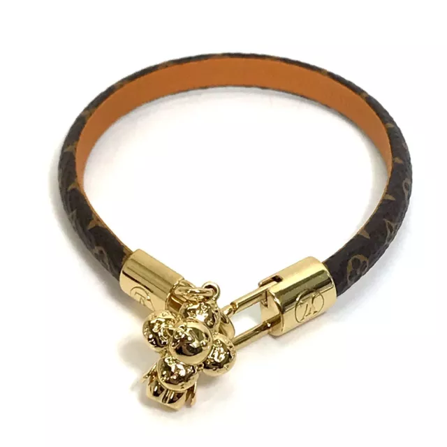 Louis Vuitton Monogram Bracelet Blooming Gold Plated M6354 Accessories