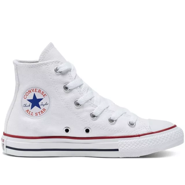 Scarpe da Bambino Bambina Converse Chuck Taylor All Star bianco Sneakers tessuto