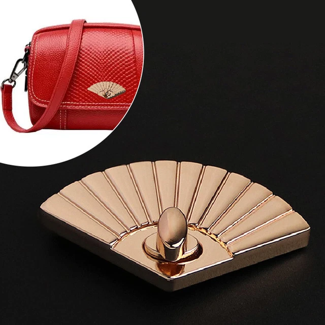 Hágalo usted mismo Repuesto Bolsa de Metal Cierre Cerradura de Torce Hebilla Cierre En Forma de Ventilador Accesorios