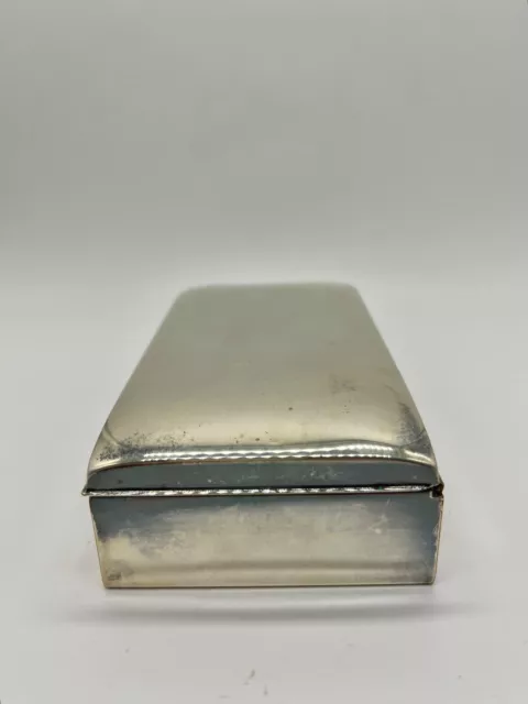 Vintage Jewelry Cigarette Box Wood Lining EPCA Poole Silver Co 1899 2