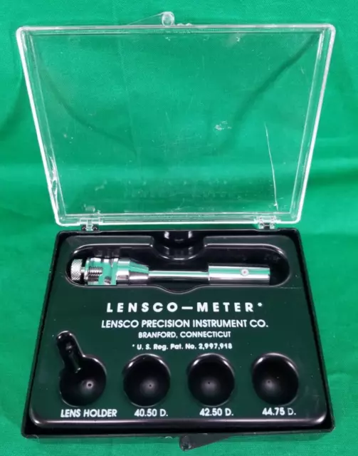 OPTOMETRY KERATOMETER Lensco Meter Precision Ophthalmic Instrument - no lenses