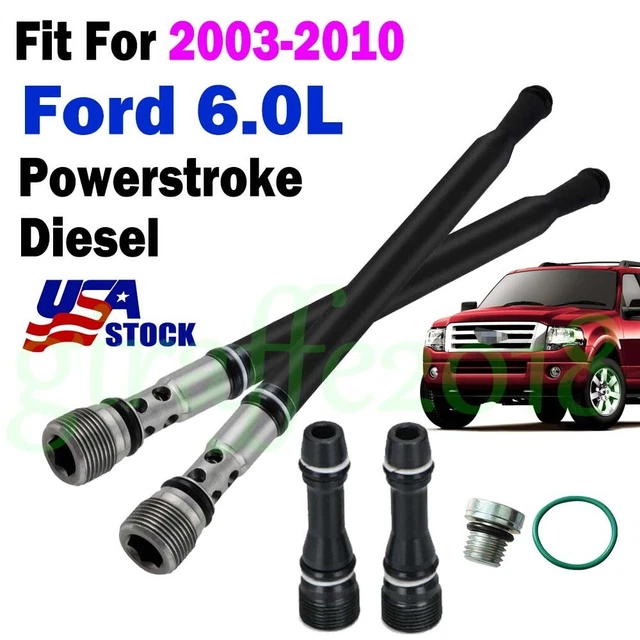 DIY UPDATED STAND Pipe Dummy Plug Kit For Ford 6.0L Powerstroke Diesel