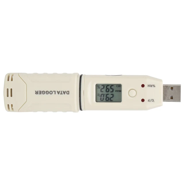 Registratore di umidità temperatura data logger automatico di temperatura -30-80/0-100%