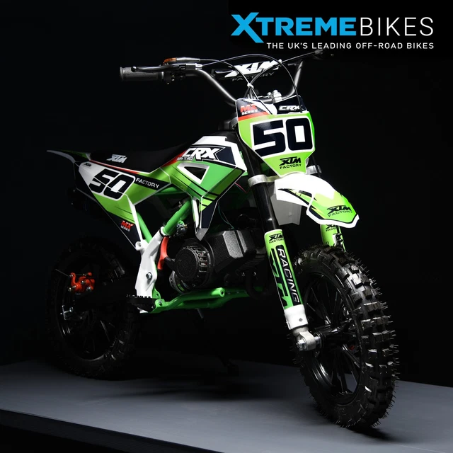 2025 XTM CRX 49cc 50cc Mini Dirt Bike Petrol Childs Kids Motorbike ...