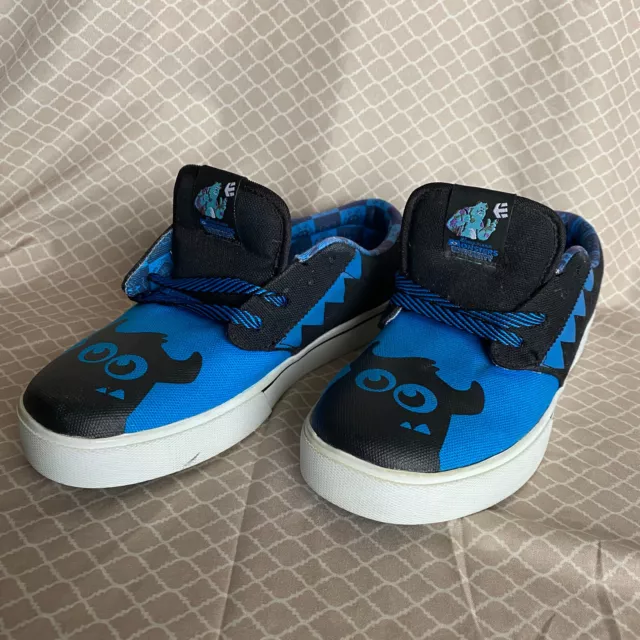 Etnies Boys Youth Skate Shoes Disney Sully Monsters University Black Blue Size 6 2