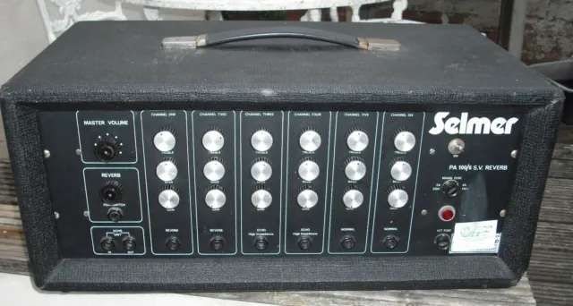 Selmer PA 100/6 S.V. PA 6 channel restored vintage valve amplifier tube amp bass