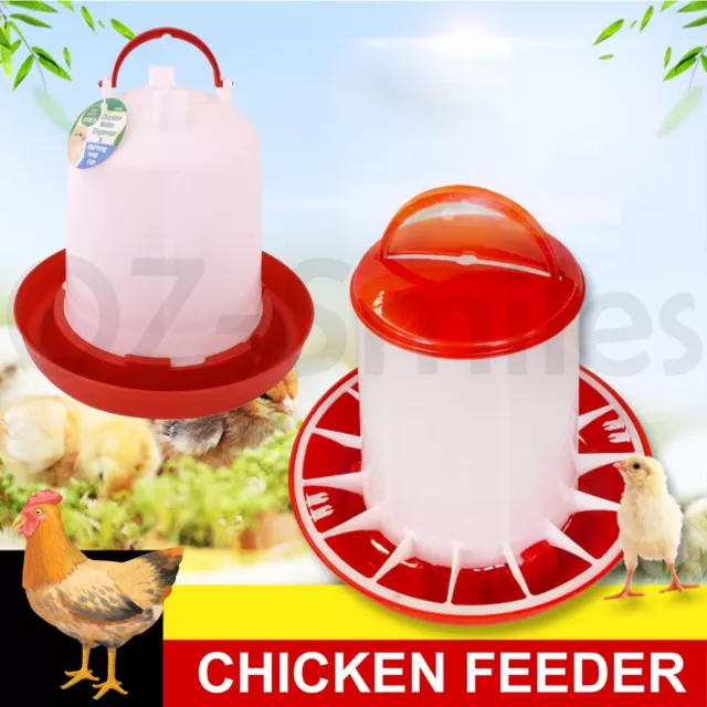 Automatic Chicken Bird Chook Poultry Feeder Drinker Chicken  Poultry Waterer