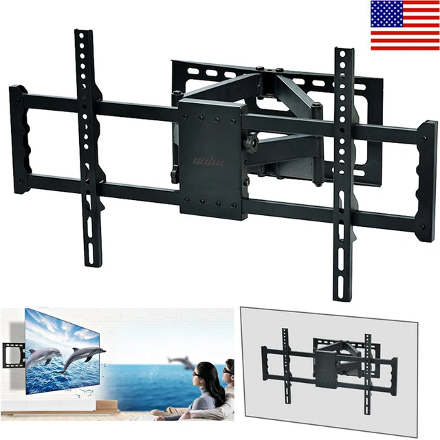 ADJUSTABLE TV WALL Mount Bracket Full Motion Double Arm for 3085" TV