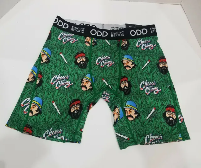 NEW ODD UNDERWEAR Mens Boxer Brief Graphic Cheech & Chong Stand Out Be ODD  MED $13.47 - PicClick