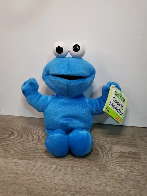 NWT Sesame Street Cookie Monster Blue 11" Plush Stuffed Toy Fisher Price