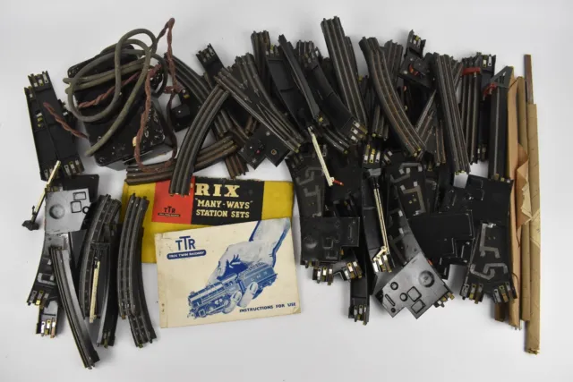 Vintage Trix Model Train Track Bundle Job Lot & Transformer Untested Railway