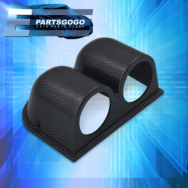 For Civic CRX DelSol Integra RSX JDM VIP 52MM Dash Mount Dual Meter Gauge Pod CF