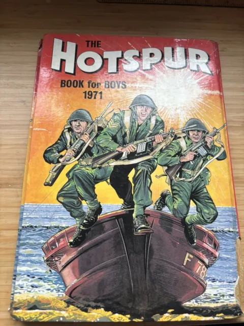Vintage The Hotspur Book For Boys 1971 Published 1970 Children's Annual