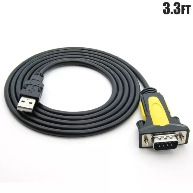 3.3FT USB to RS232 Serial Port DB9 Male Adapter Converter Cable PROLIFIC Chipset