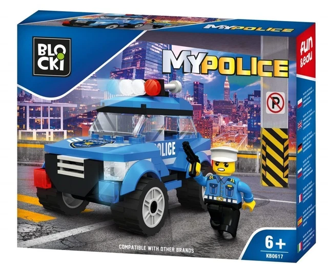Blockki BLOCKI BAUSETS, KONSTRUKTIONSSPIELZEUG, Klemmbausteine, Polizei ...