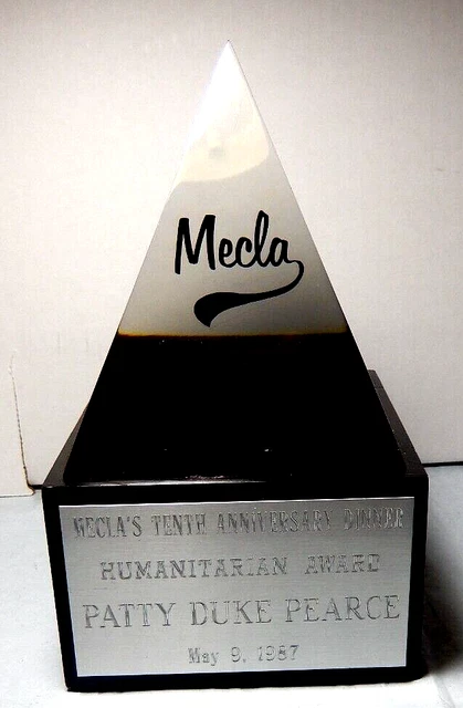 Pasticcio Duca Maggio 9, 1987 Humanitarian Premio -mecla's Decimo Anniversario