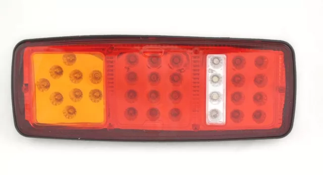 2 LED Rear tail lights 12V lamps for Caravan Truck Lorry Camper Tipper Van Bus 3