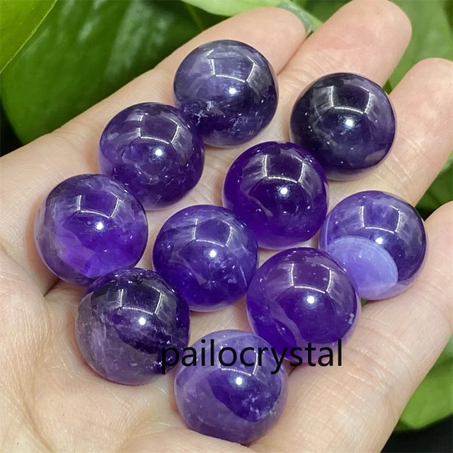 10p Wholesale Natural Amethyst Ball Quartz Crystal Sphere Reiki Healing 15mm+