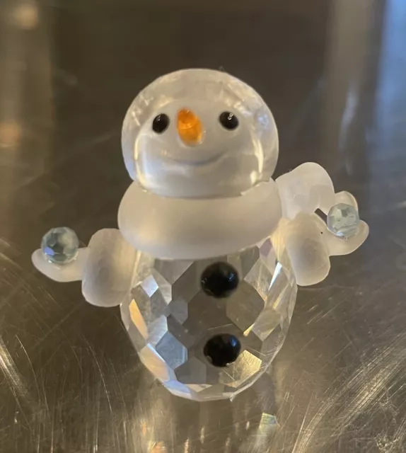 Swarovski Crystal Figurine, Little Snowman, (624572) 1.7" No Box