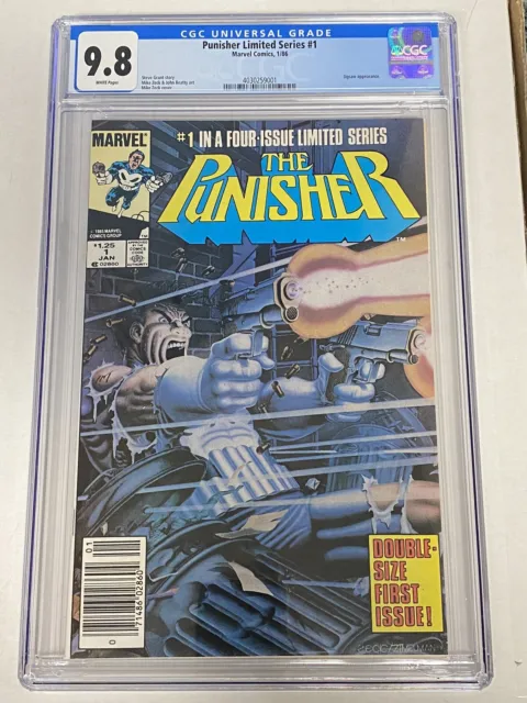 Punisher Limited Series # 1 Cgc 9.8 White Pages Newsstand