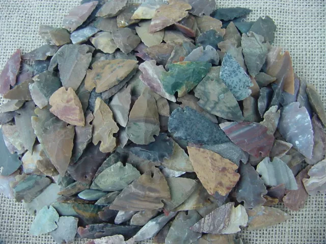 5 stone arrowheads bird points replica arrowheads bulk collection earthtones