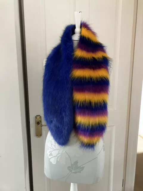 ZARA FAUX FUR Scarf Stole 5.00 PicClick UK