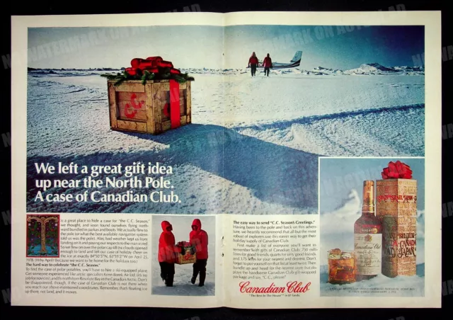 Canadian Club Whiskey Whisky 1978 Trade Print Magazine Ad Alcohol Poster ADVERT
