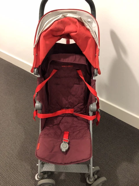 MACLAREN QUEST STROLLER in red 46.00 PicClick UK