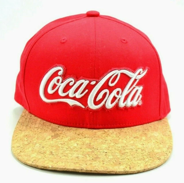 RARE COCA COLA Prototype Cork Bill and Strapback Red Hat Cap NEW FREE