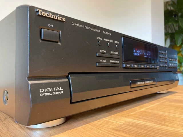 TECHNICS SL-PD7A CD Player ROTARY 5 CD CHANGER 1 Bit MASH DAC No remote ...